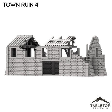 Tabletop Terrain Ruins Monte Cassino Town Ruin 4