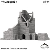 Tabletop Terrain Ruins Monte Cassino Town Ruin 5