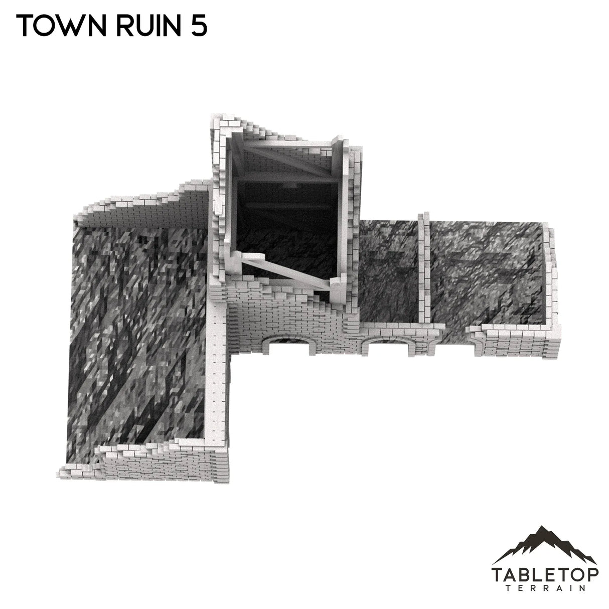 Tabletop Terrain Ruins Monte Cassino Town Ruin 5