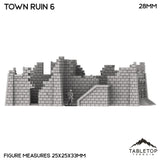 Tabletop Terrain Ruins Monte Cassino Town Ruin 6