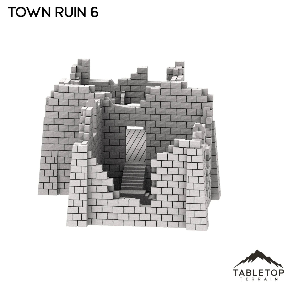 Tabletop Terrain Ruins Monte Cassino Town Ruin 6