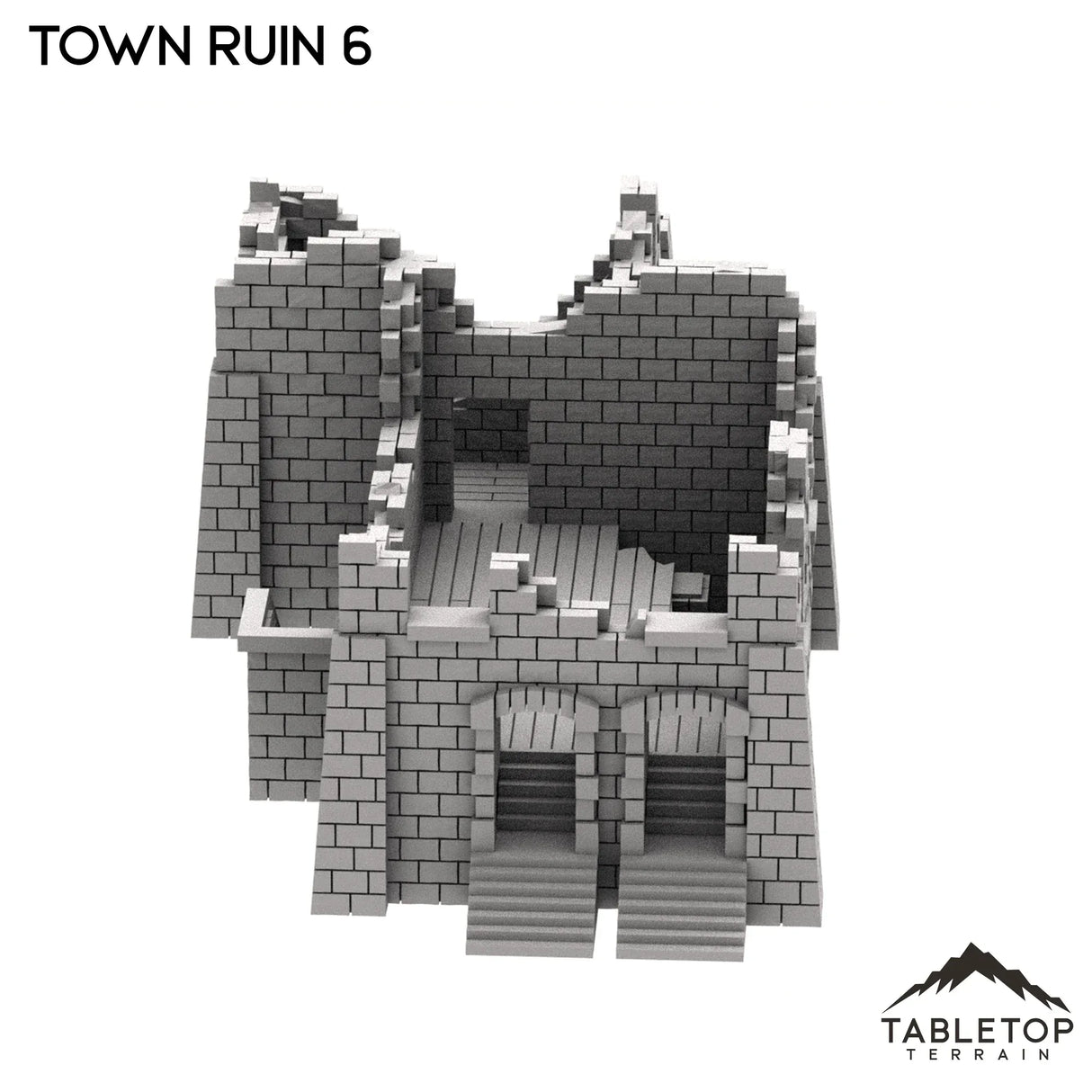 Tabletop Terrain Ruins Monte Cassino Town Ruin 6