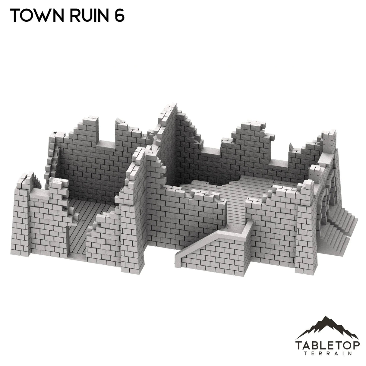 Tabletop Terrain Ruins Monte Cassino Town Ruin 6