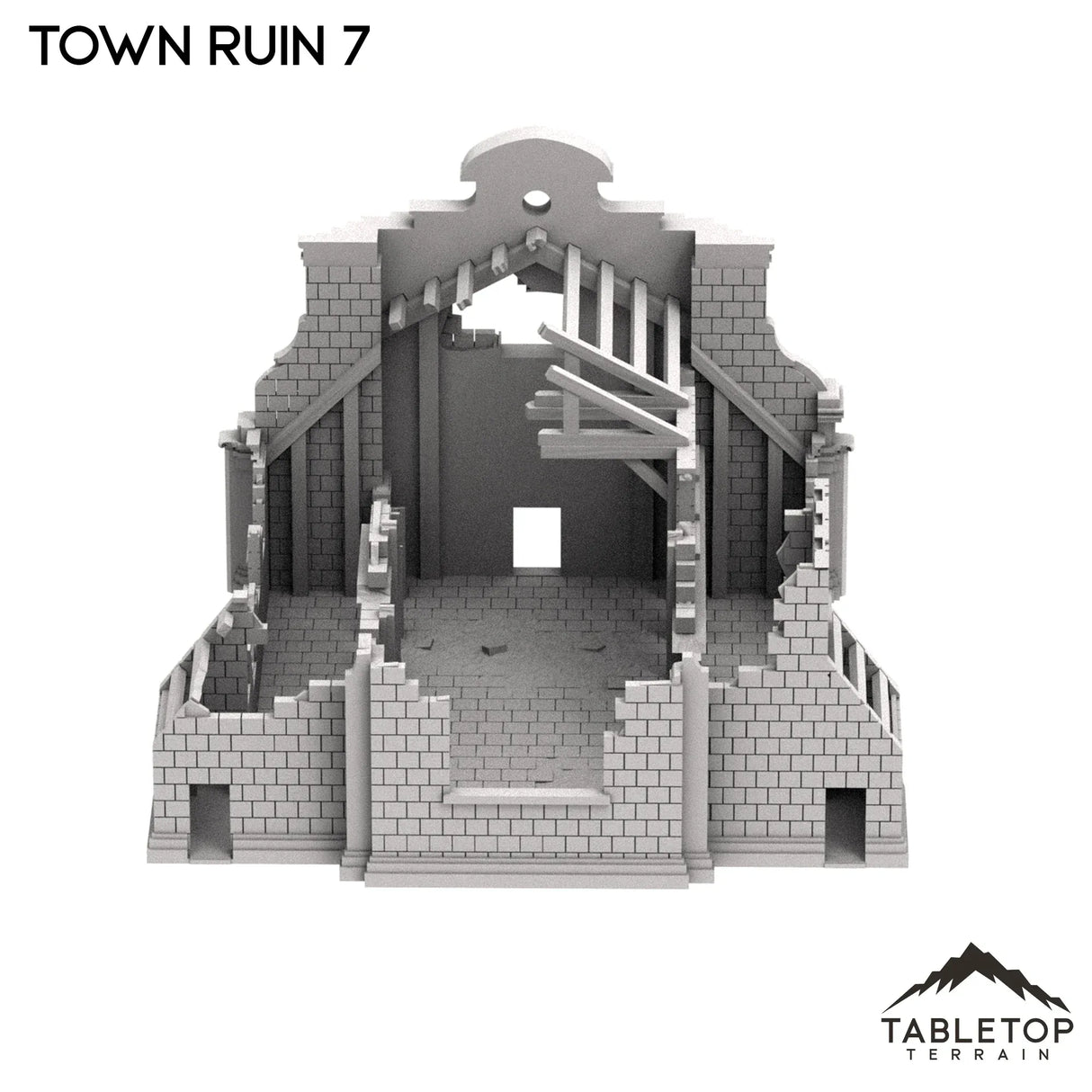 Tabletop Terrain Ruins Monte Cassino Town Ruin 7