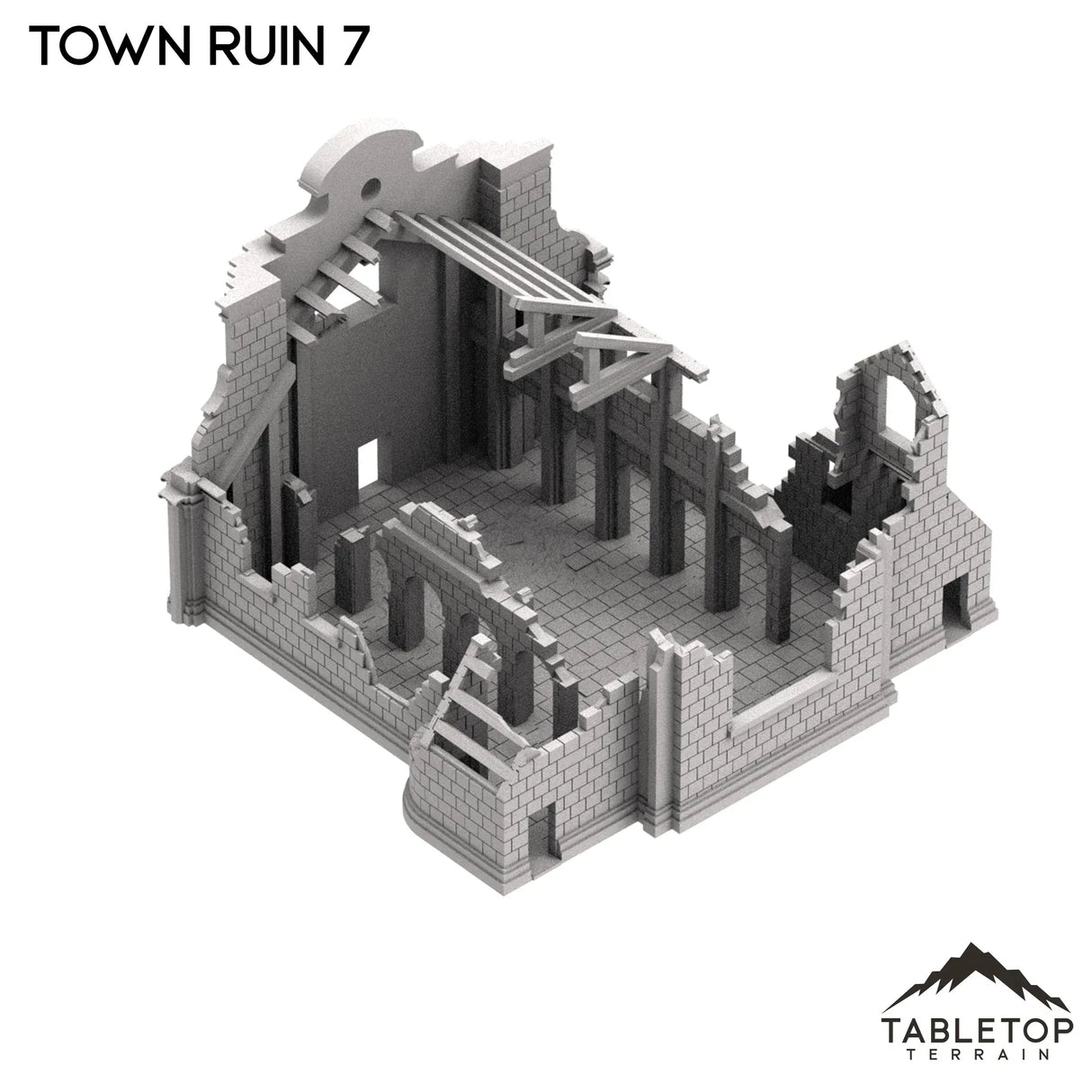 Tabletop Terrain Ruins Monte Cassino Town Ruin 7