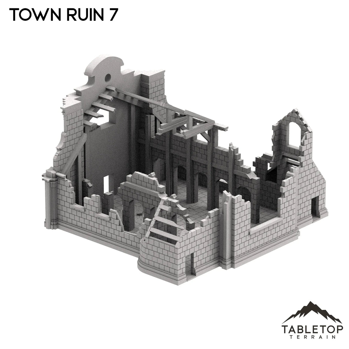 Tabletop Terrain Ruins Monte Cassino Town Ruin 7