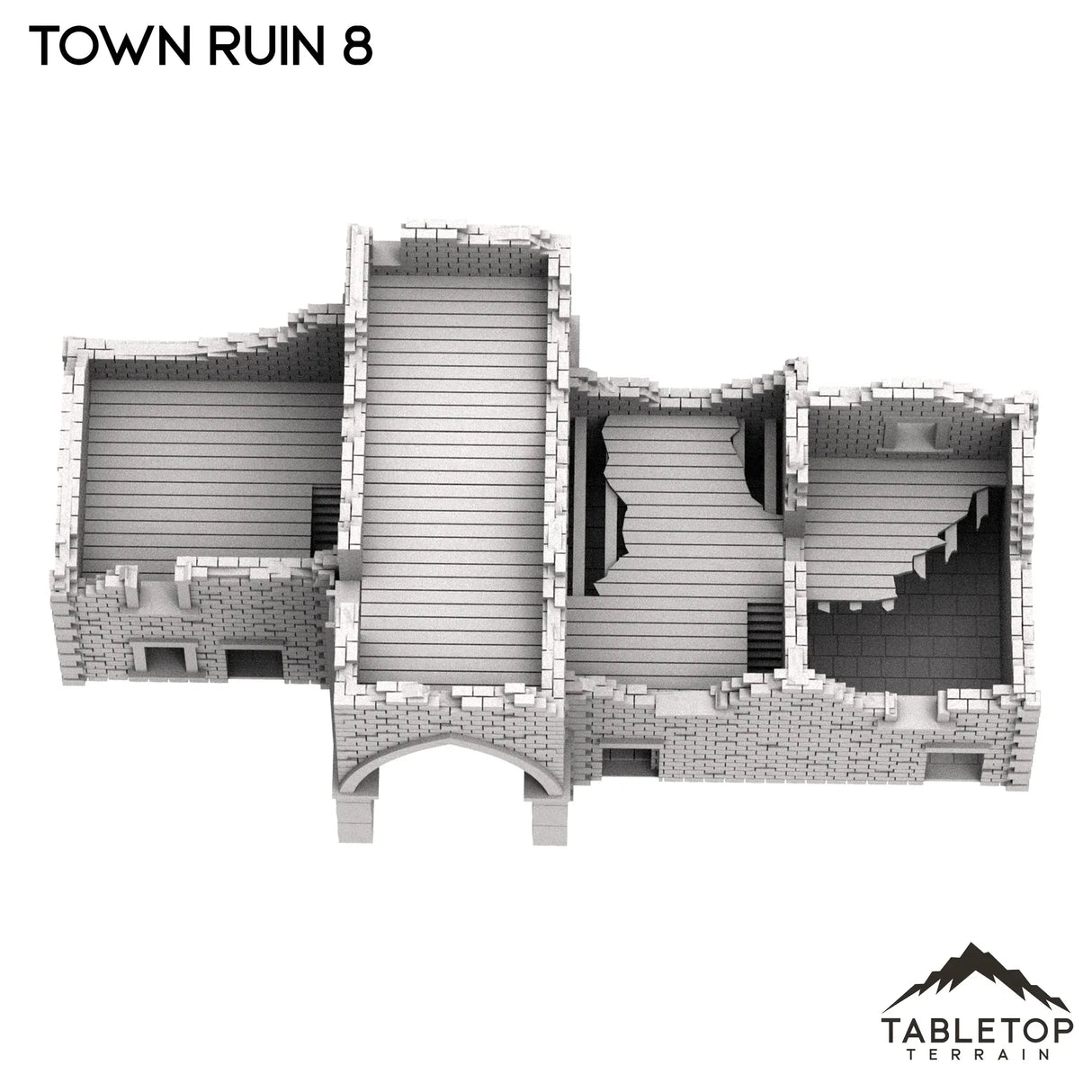 Tabletop Terrain Ruins Monte Cassino Town Ruin 8