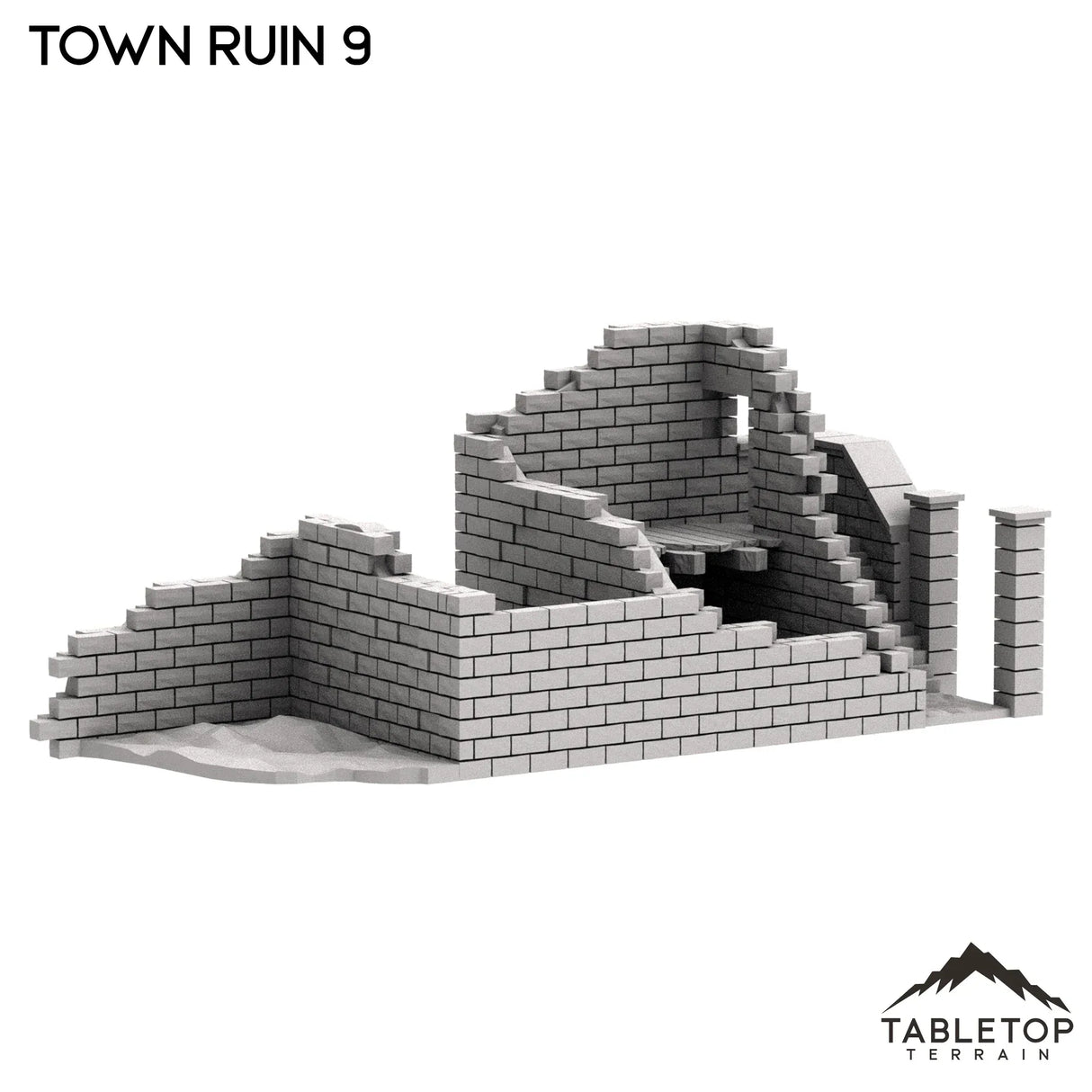 Tabletop Terrain Ruins Monte Cassino Town Ruin 9