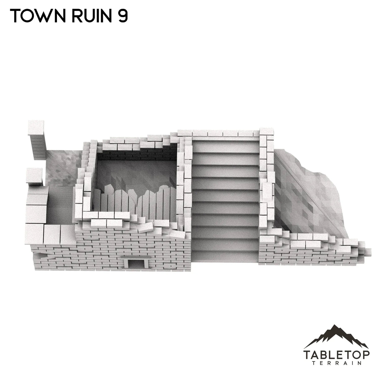 Tabletop Terrain Ruins Monte Cassino Town Ruin 9