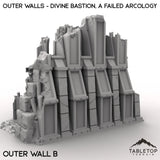 Tabletop Terrain Ruins Outer Walls - Divine Bastion, a Failed Arcology