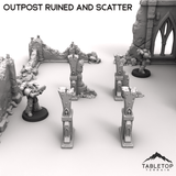 Tabletop Terrain Ruins Outpost Ruined and Scatter