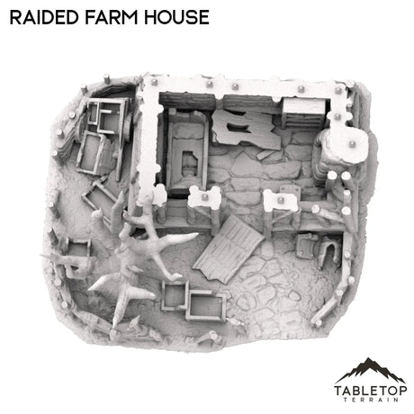 Tabletop Terrain Ruins Raided Farm House
