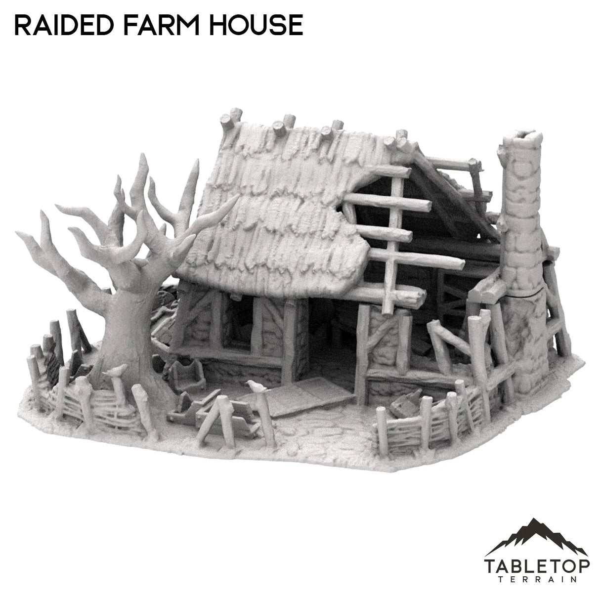 Tabletop Terrain Ruins Raided Farm House