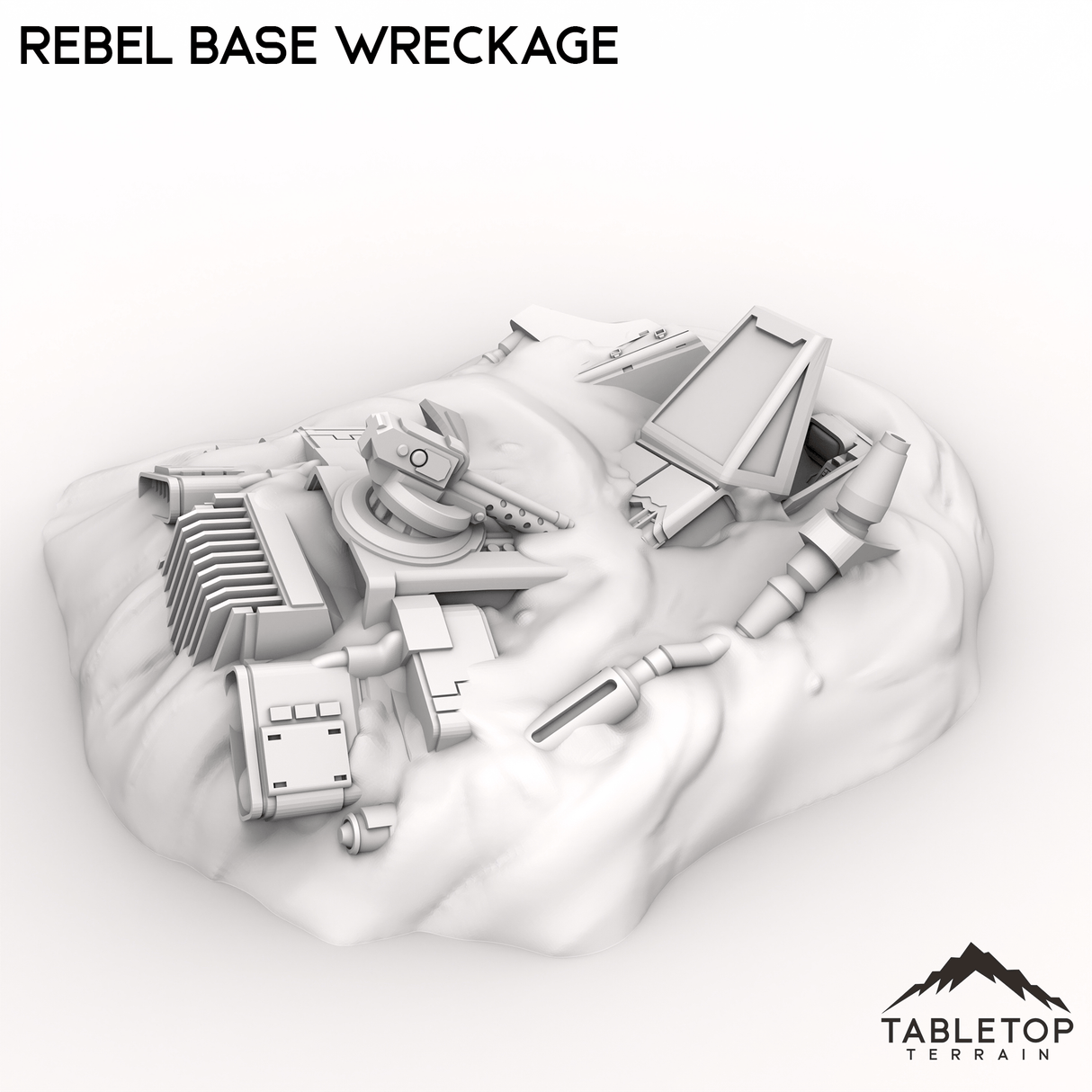 Tabletop Terrain Ruins Rebel Base Wreckage