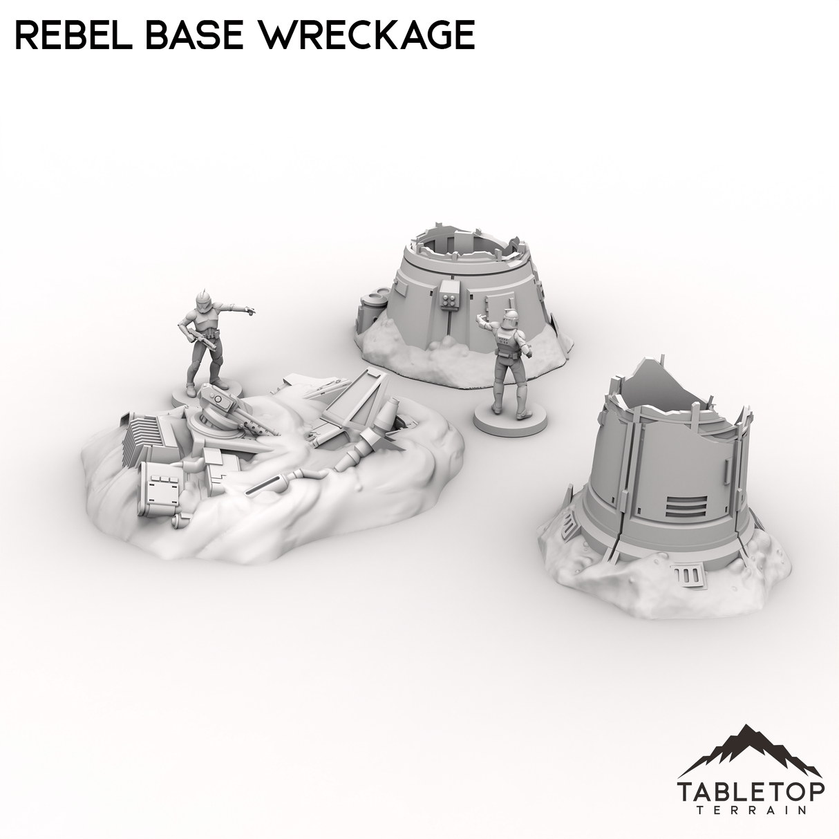 Tabletop Terrain Ruins Rebel Base Wreckage