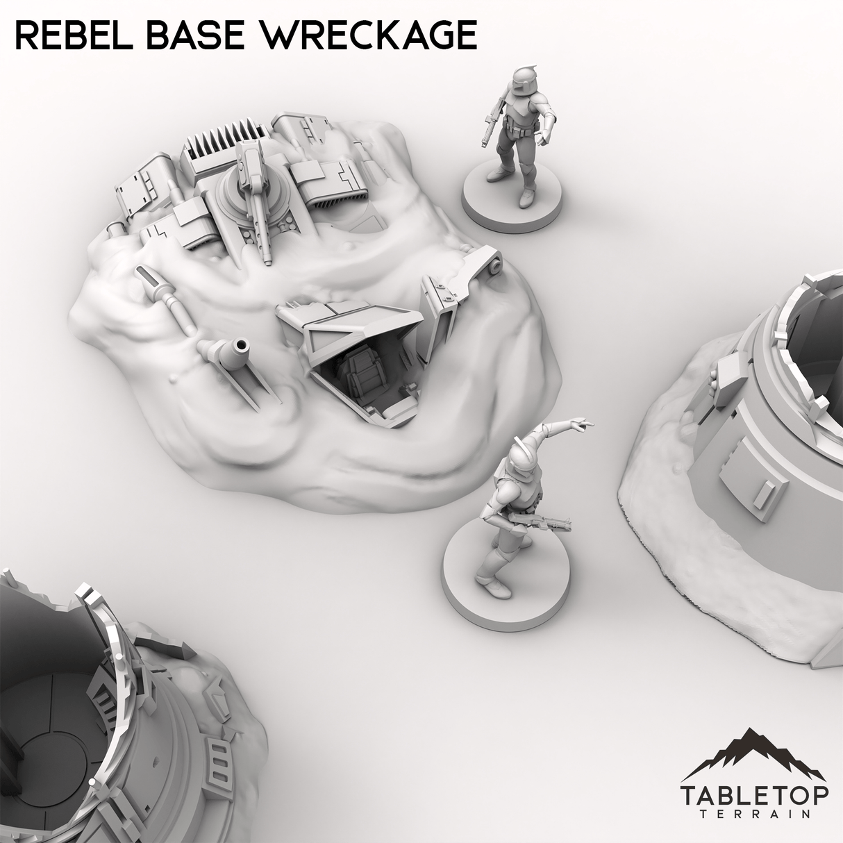 Tabletop Terrain Ruins Rebel Base Wreckage