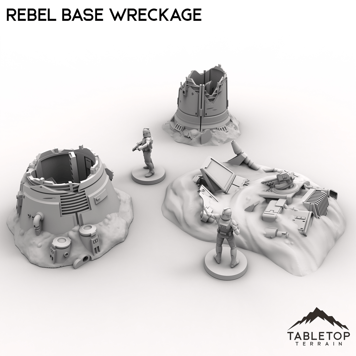 Tabletop Terrain Ruins Rebel Base Wreckage