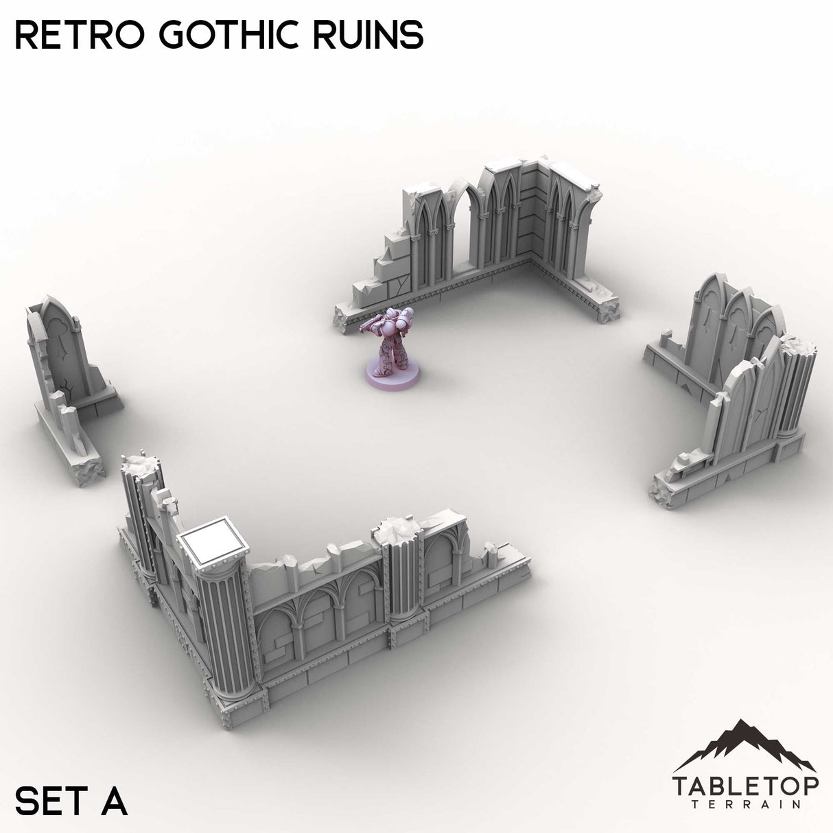 Tabletop Terrain Ruins Retro Gothic Ruins