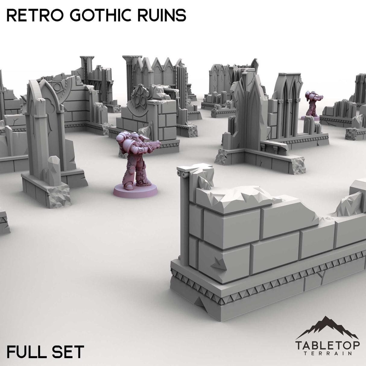 Tabletop Terrain Ruins Retro Gothic Ruins