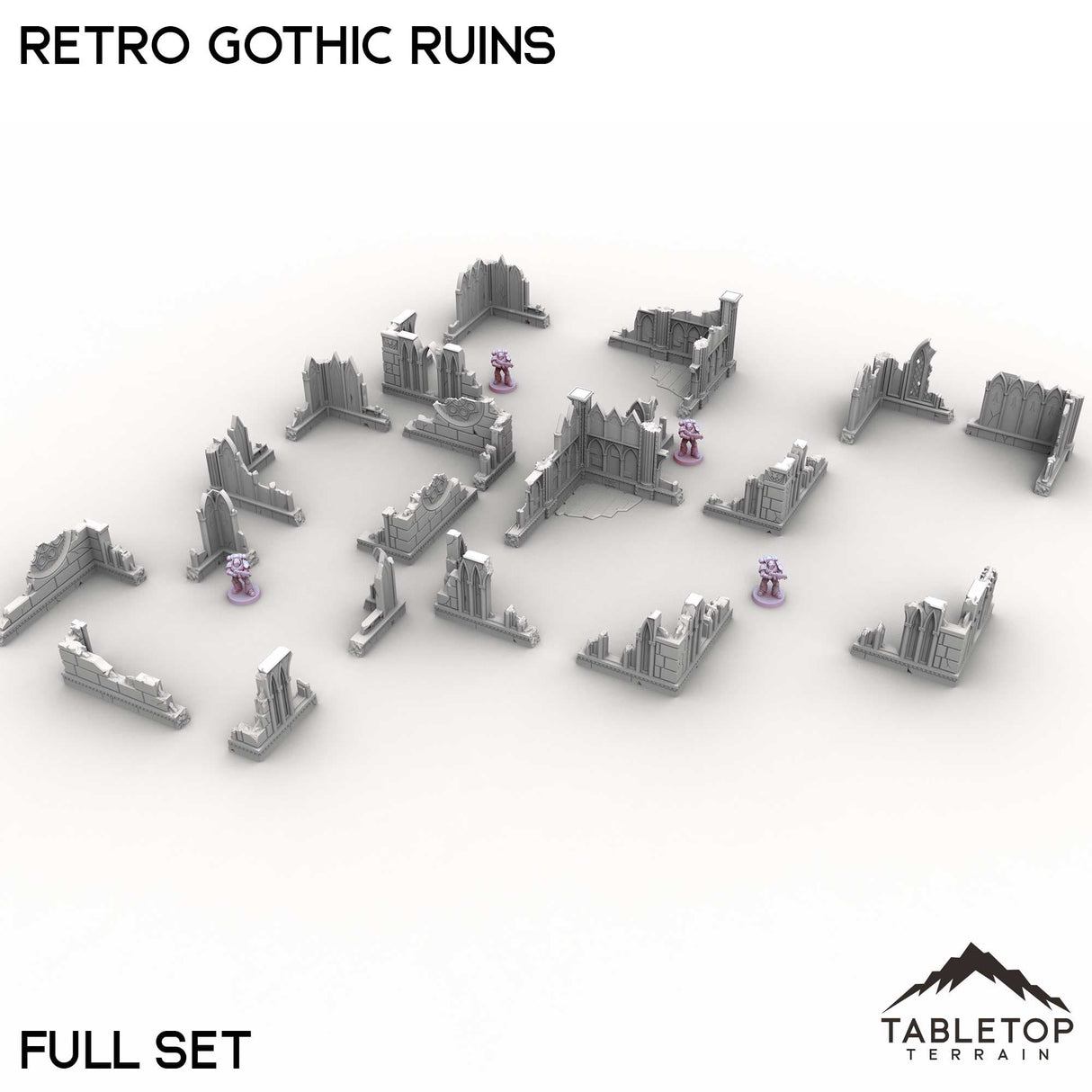 Tabletop Terrain Ruins Retro Gothic Ruins