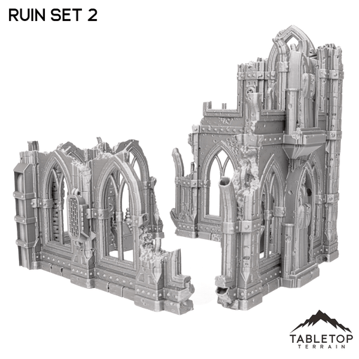 Tabletop Terrain Ruins Ruin Set 2