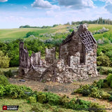 Tabletop Terrain Ruins Ruined Barlyway Cottage - Country & King - Fantasy Historical Ruins