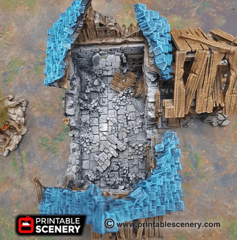 Tabletop Terrain Ruins Ruined Blacksmith - Fantasy Ruins