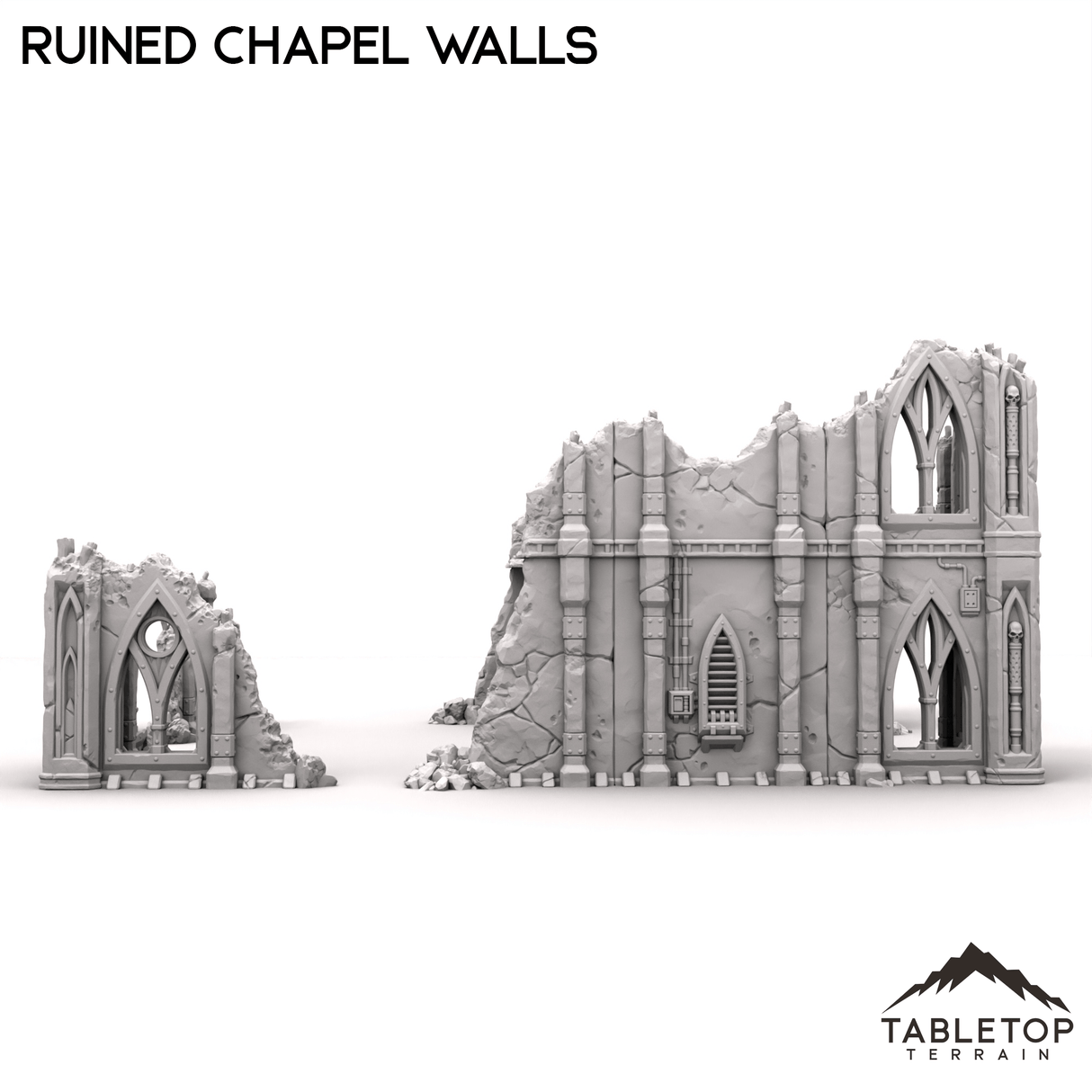 Tabletop Terrain Ruins Ruined Chapel Walls