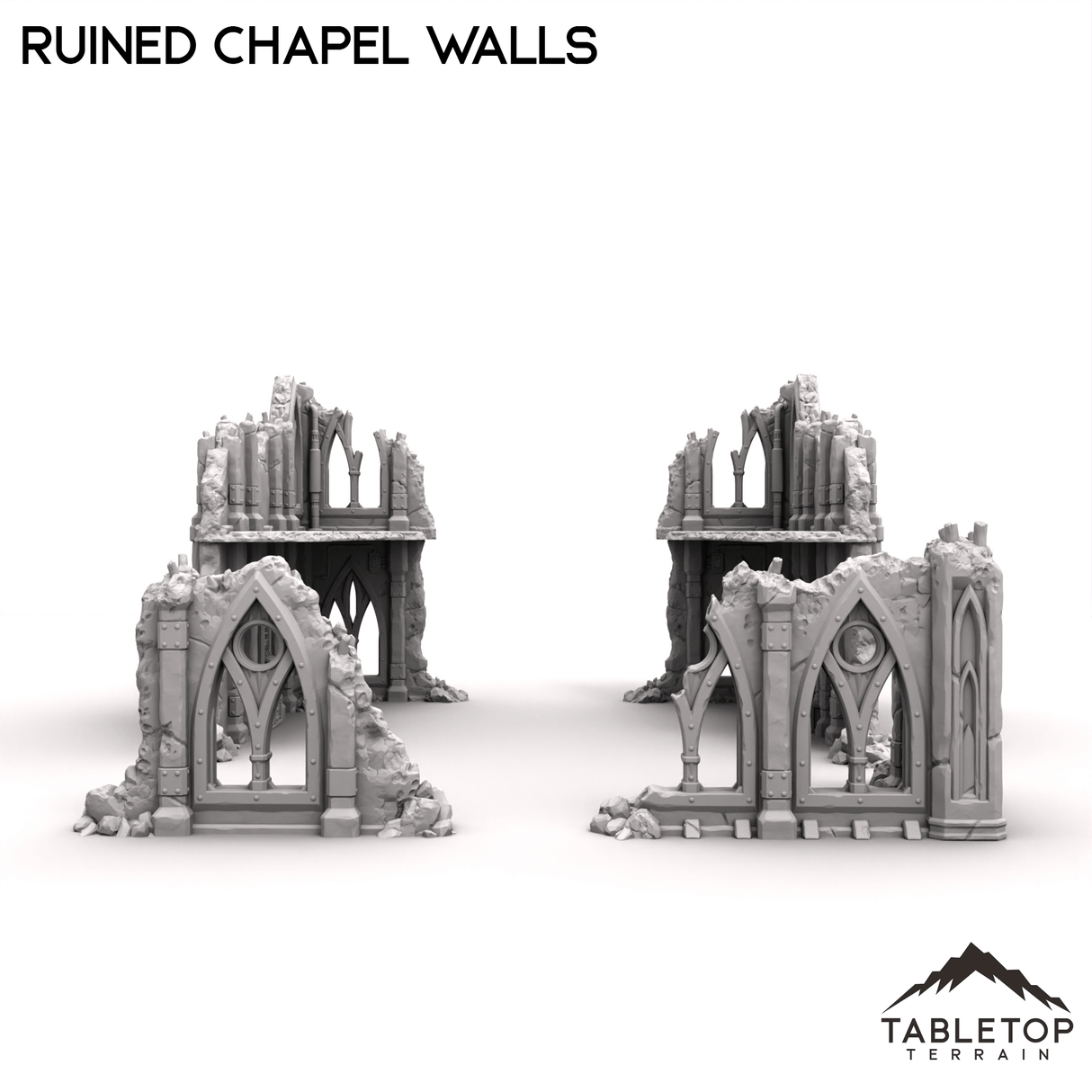 Tabletop Terrain Ruins Ruined Chapel Walls