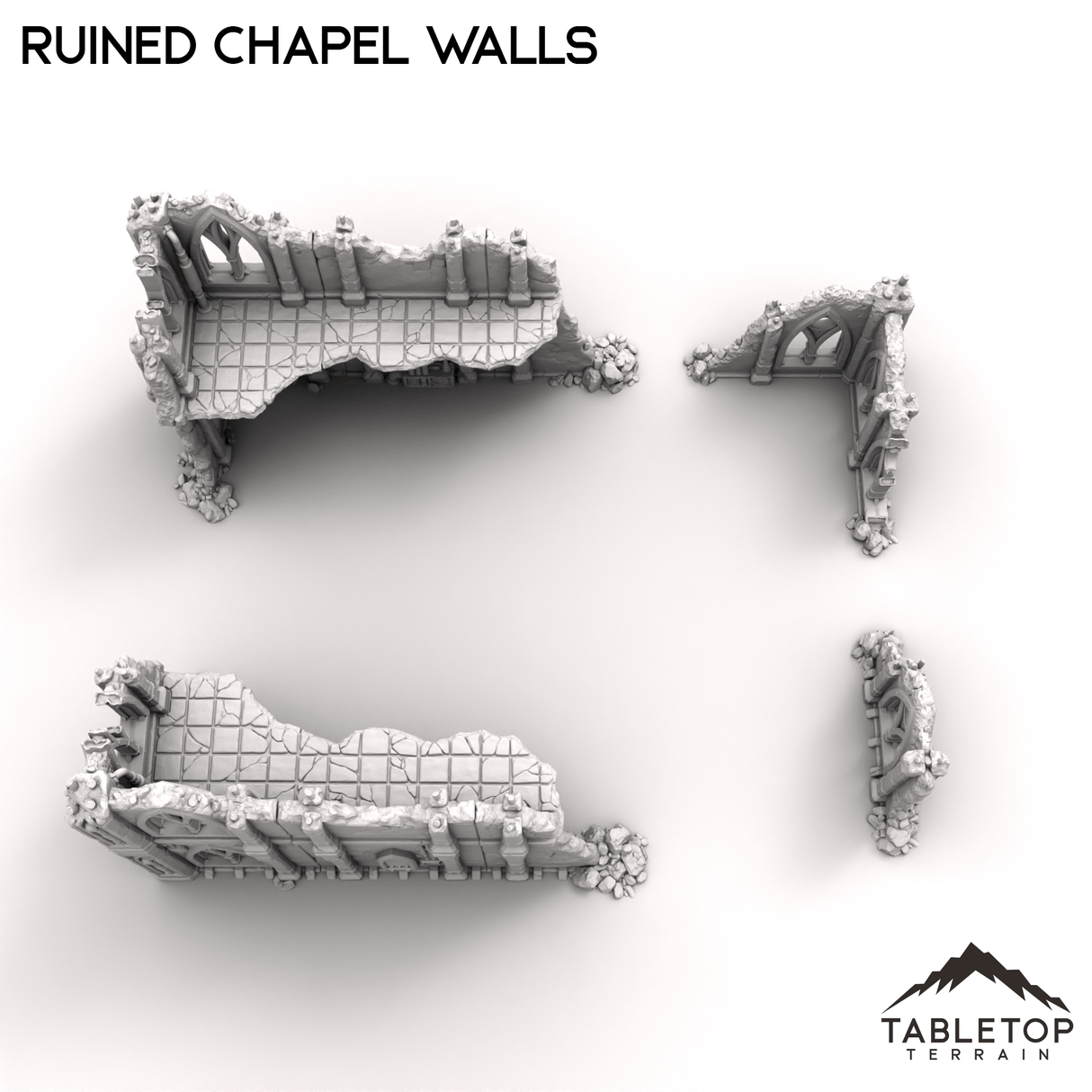 Tabletop Terrain Ruins Ruined Chapel Walls