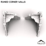 Tabletop Terrain Ruins Ruined Corner Walls