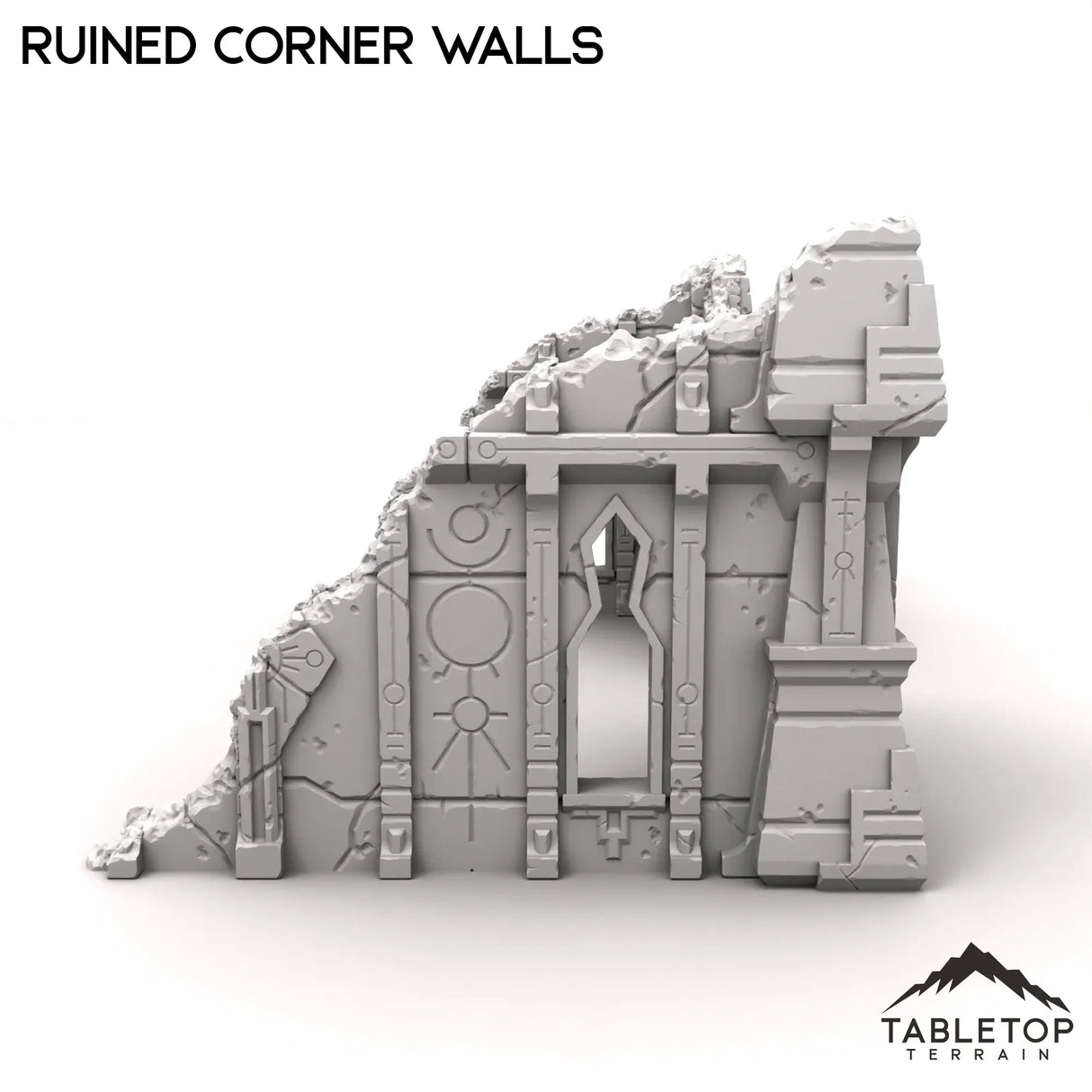 Tabletop Terrain Ruins Ruined Corner Walls