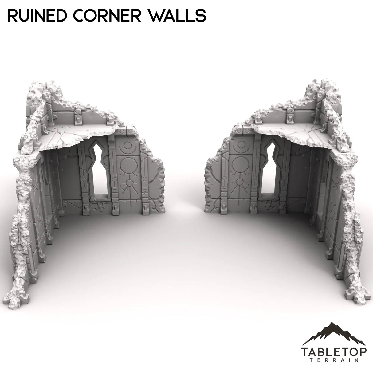 Tabletop Terrain Ruins Ruined Corner Walls