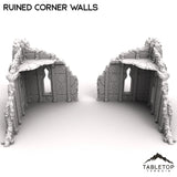 Tabletop Terrain Ruins Ruined Corner Walls