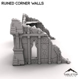 Tabletop Terrain Ruins Ruined Corner Walls
