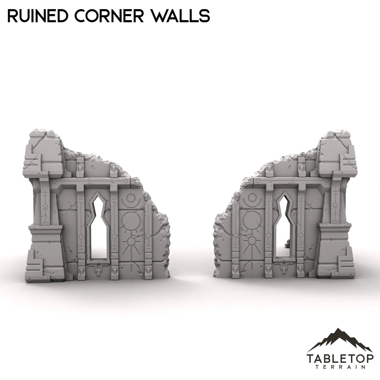 Tabletop Terrain Ruins Ruined Corner Walls
