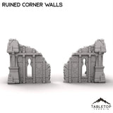 Tabletop Terrain Ruins Ruined Corner Walls