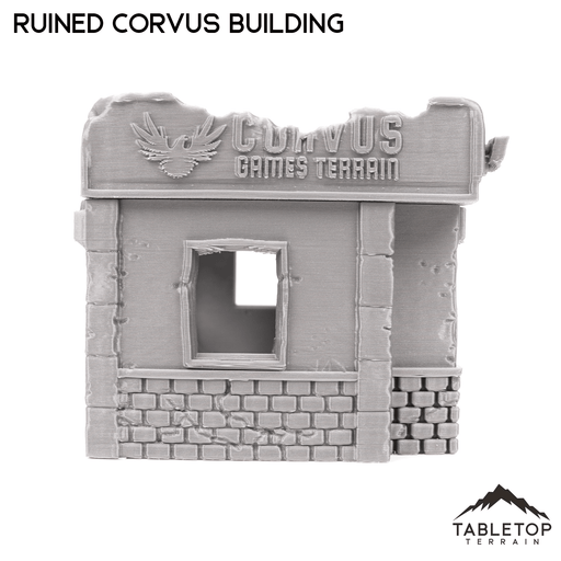 Tabletop Terrain Ruins Ruined Corvus Building - Marvel Crisis Protocol Ruins
