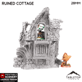 Tabletop Terrain Ruins Ruined Cottage - Hagglethorn Hollow - Fantasy Ruins