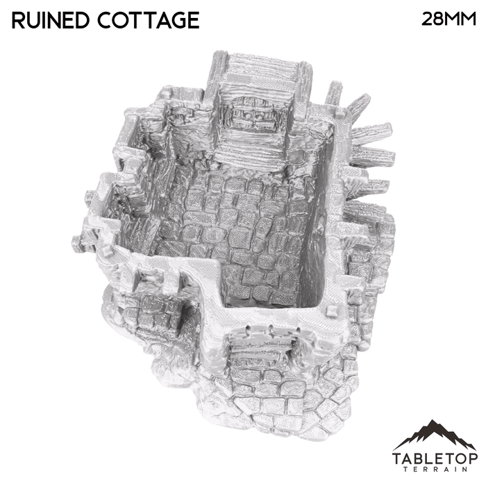 Tabletop Terrain Ruins Ruined Cottage - Hagglethorn Hollow - Fantasy Ruins