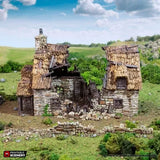 Tabletop Terrain Ruins Ruined Country Manor - Country & King - Fantasy Historical Ruins