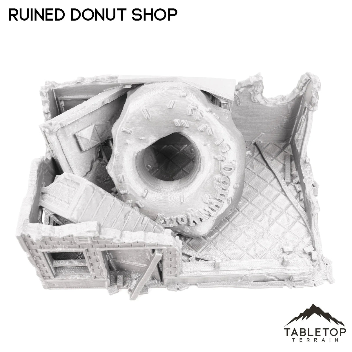 Tabletop Terrain Ruins Ruined Donut Shop - Marvel Crisis Protocol Ruins