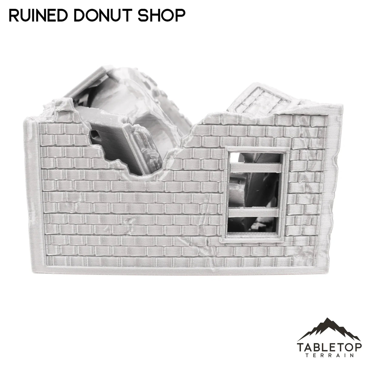 Tabletop Terrain Ruins Ruined Donut Shop - Marvel Crisis Protocol Ruins