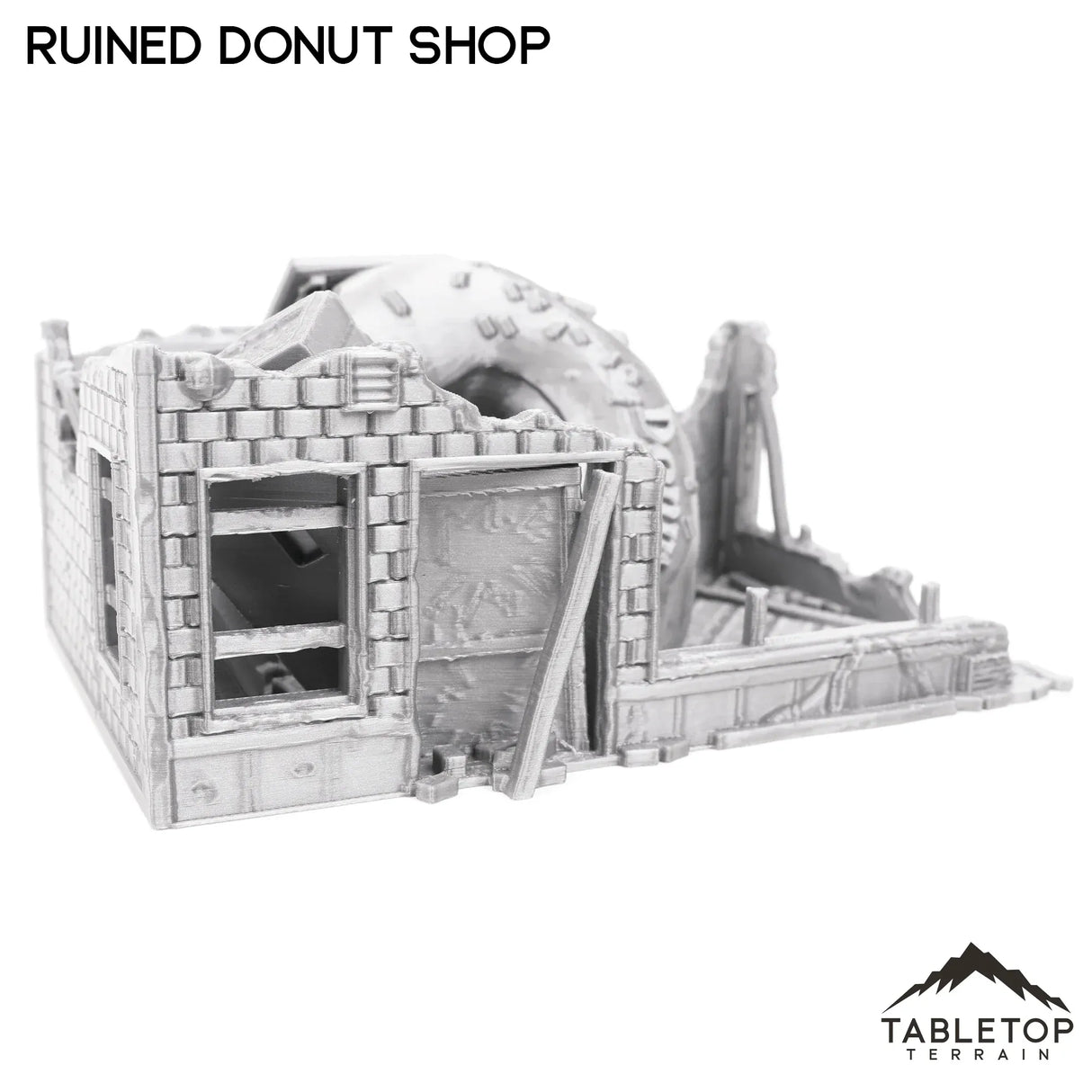 Tabletop Terrain Ruins Ruined Donut Shop - Marvel Crisis Protocol Ruins