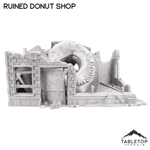 Tabletop Terrain Ruins Ruined Donut Shop - Marvel Crisis Protocol Ruins
