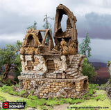 Tabletop Terrain Ruins Ruined Fisherman's Hut - Hagglethorn Hollow - Fantasy Ruins