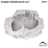 Tabletop Terrain Ruins Ruined Fisherman's Hut - Hagglethorn Hollow - Fantasy Ruins