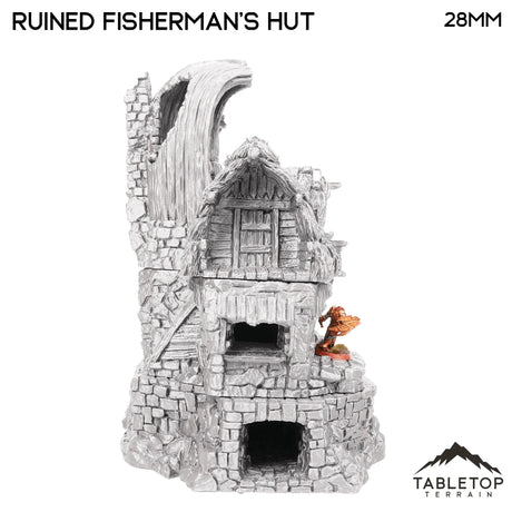 Tabletop Terrain Ruins Ruined Fisherman's Hut - Hagglethorn Hollow - Fantasy Ruins