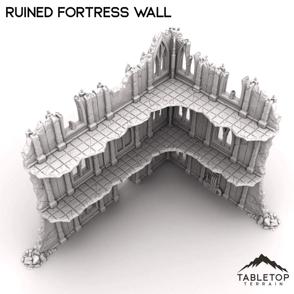Tabletop Terrain Ruins Ruined Fortress Wall