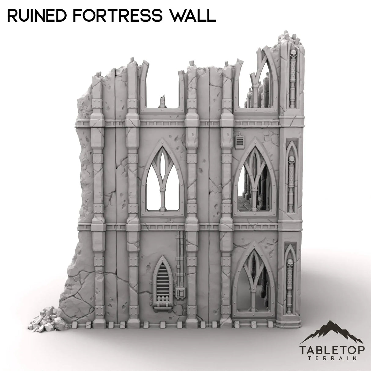 Tabletop Terrain Ruins Ruined Fortress Wall